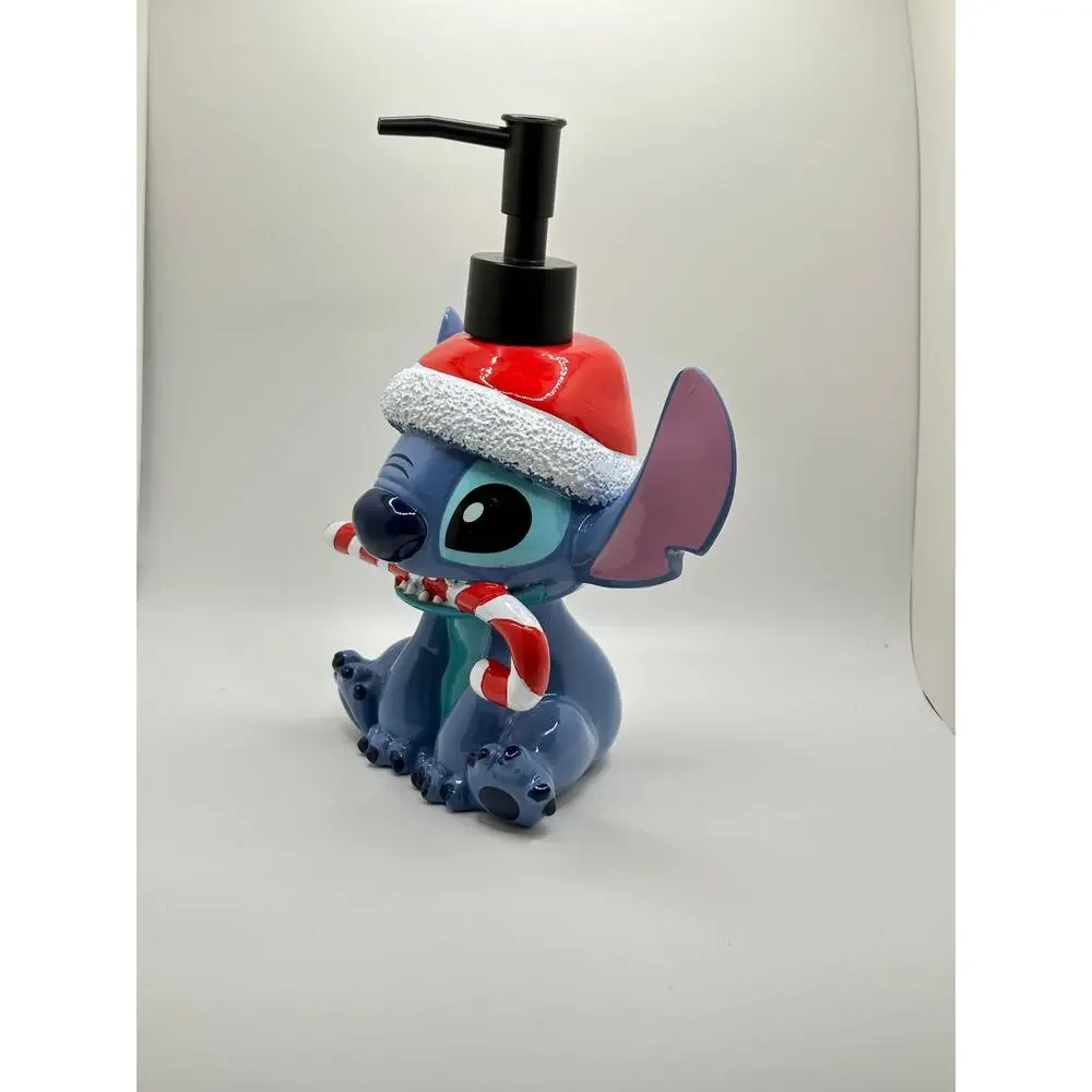 Disney Christmas Stitch Candy Cane Hand Soap Dispenser